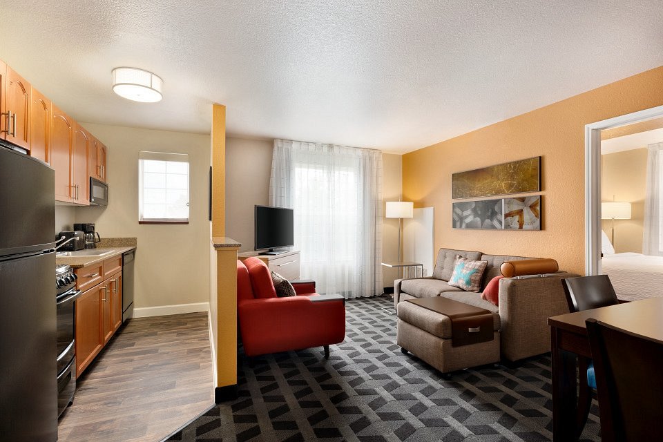 kitchen and living area